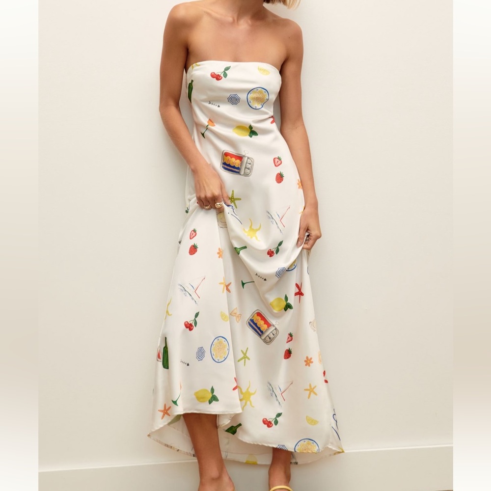 For Love and Lemons Carla Strapless Maxi dress